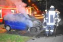 Wieder brennende Autos in Koeln Hoehenhaus P050
